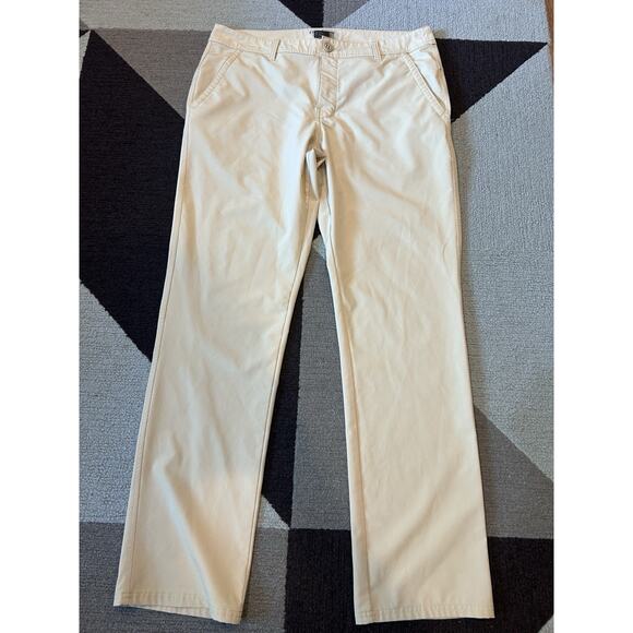 HUK Mens Khaki Performance‎ Fishing Lightweight Stretch Outdoor. 36x32 - Picture 1 of 9